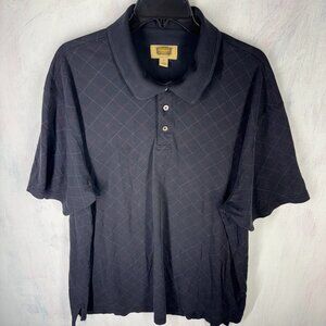 The Foundry Supply Co. Short Sleeve Polo Men’s 3XL Black plaid